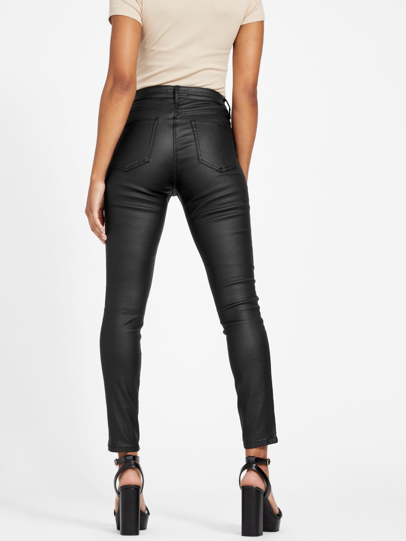 Jayden Mid-Rise Coated Skinny Jeans