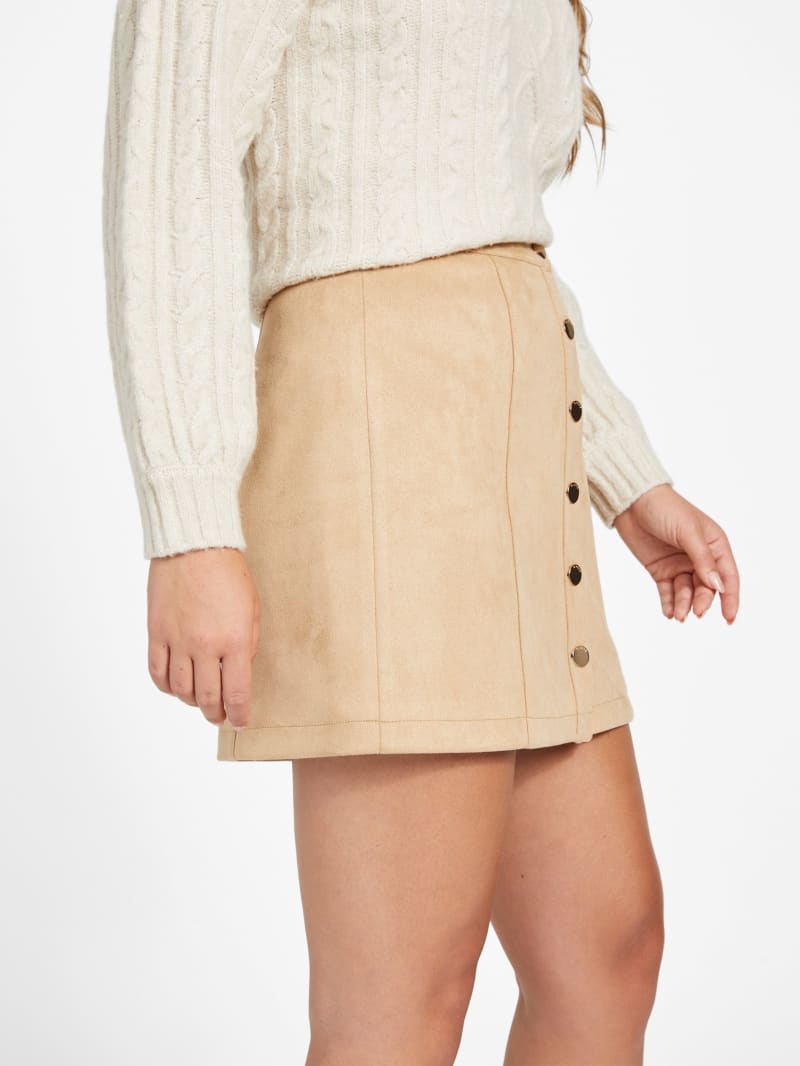 ★E.B.M★ Suede unbalanced flare skirt EMP1WSK030 05308518700-o1.jpg?ts=