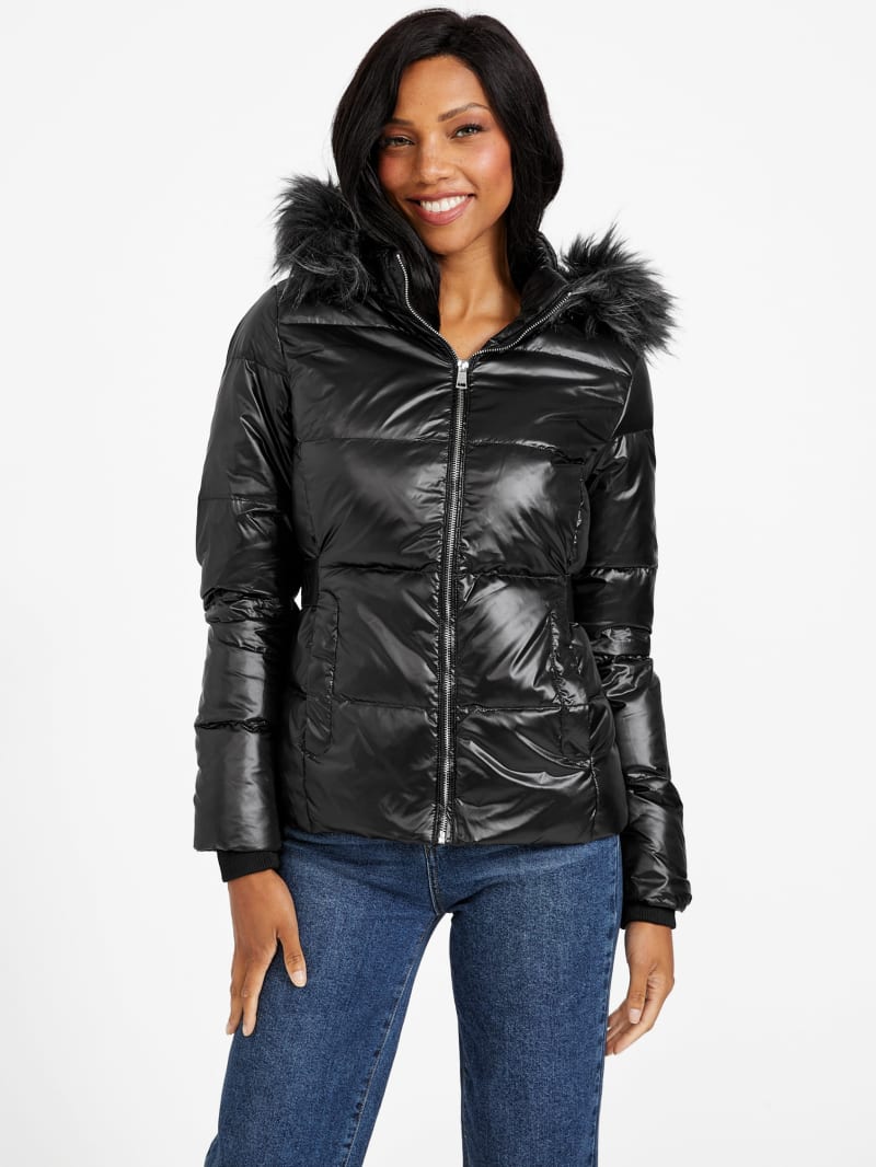 Zalissa Quilted Down Jacket | GUESS Factory Ca