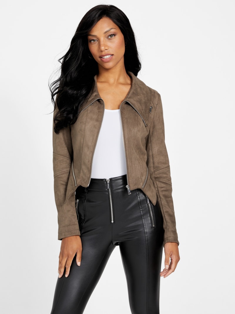 Idra FauxSuede Jacket GUESS Factory