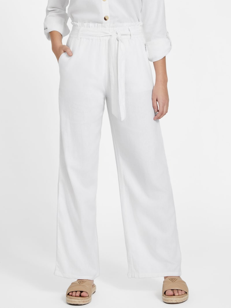 Eco Nadia Linen Palazzo | GUESS Factory