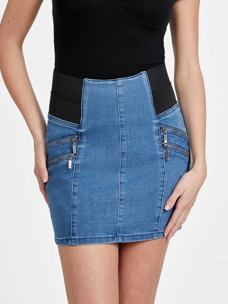 Eco Daizy Denim Mini Skirt