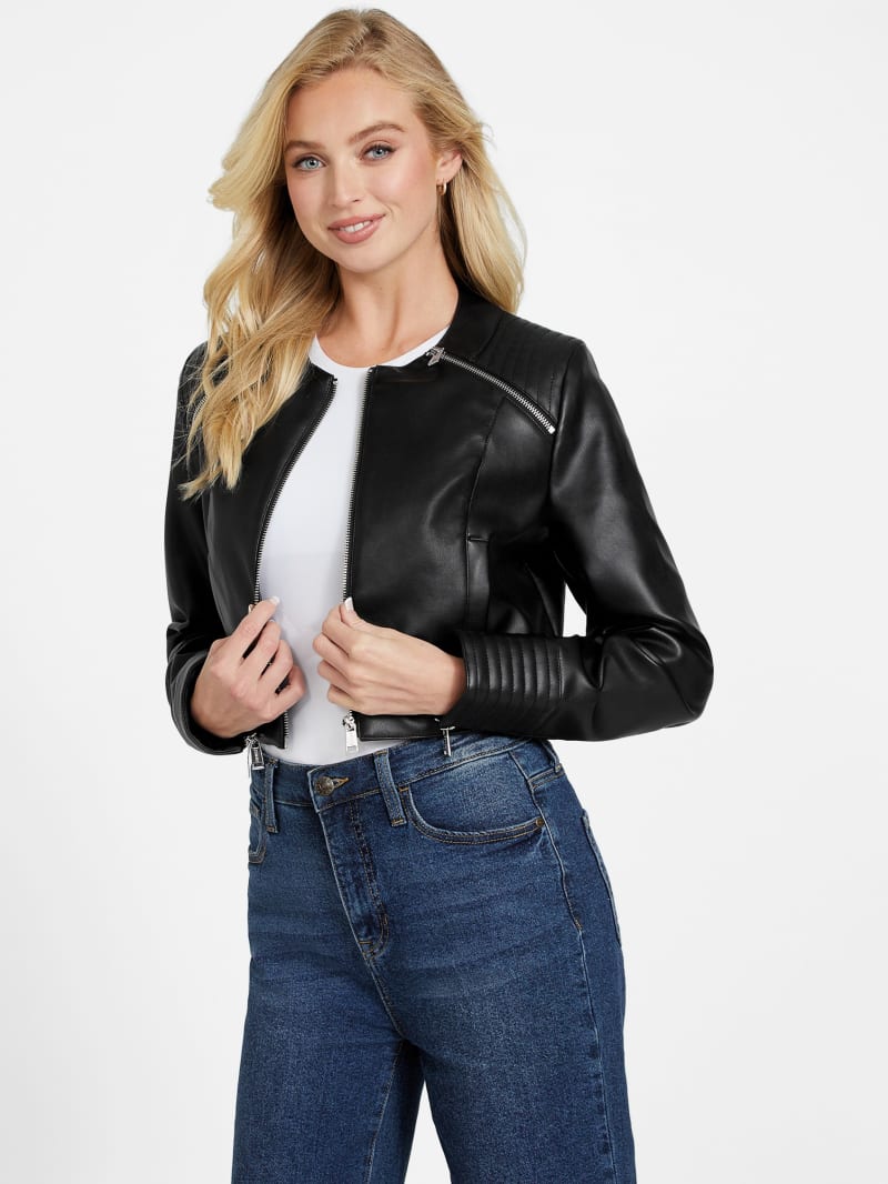 Leann Faux-Leather Jacket