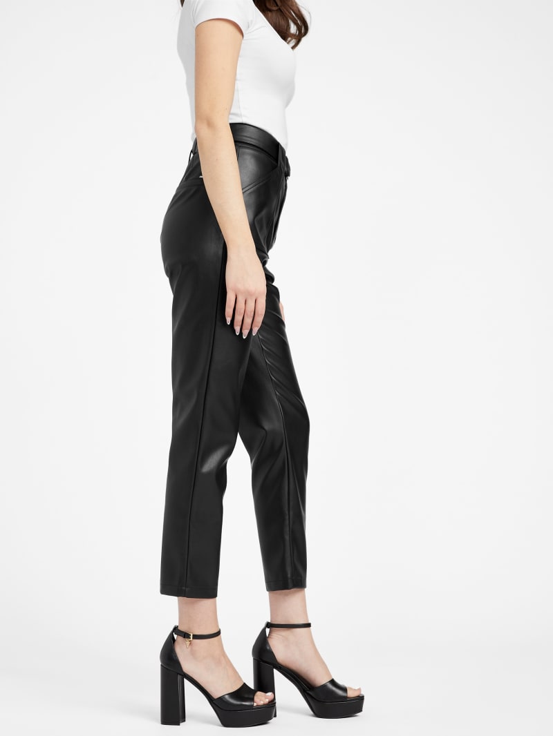 Faux Leather Pants Women Skinny Trousers - Karanube