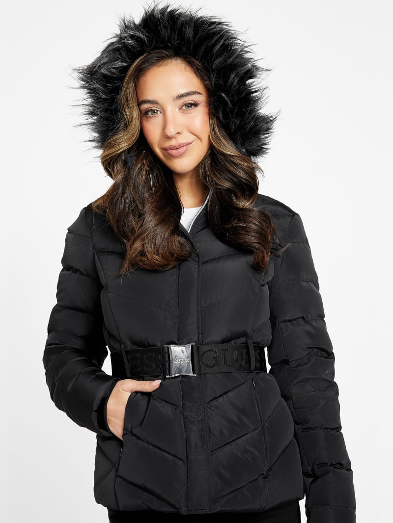 Tally Belted Real-Down Jacket