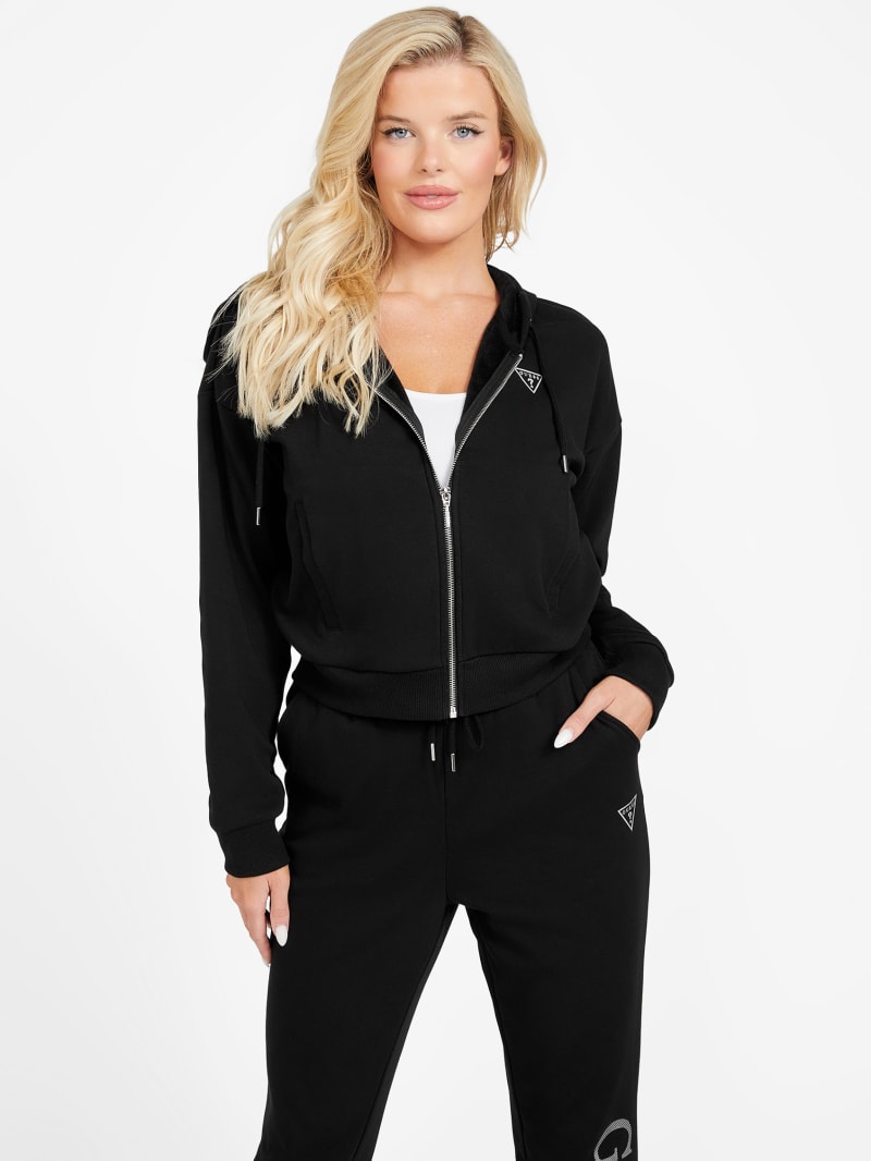 Zina Zip Hoodie | GUESS Factory Ca