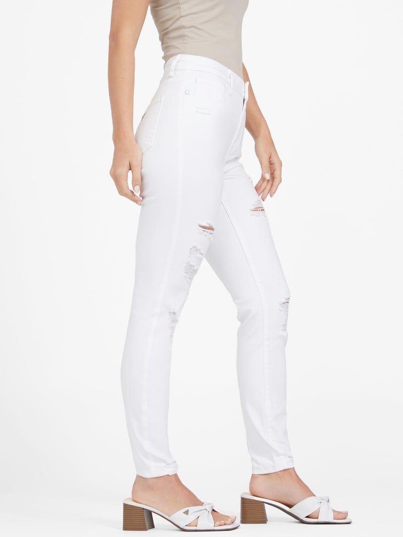 Girls' Mid-Rise Ultimate Stretch Skinny Jeans - Cat & Jack™ White Wash 14  Plus