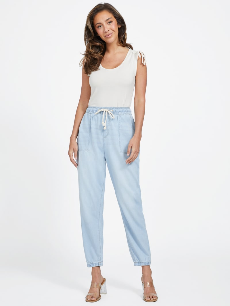 Jonette High-Rise Denim Joggers