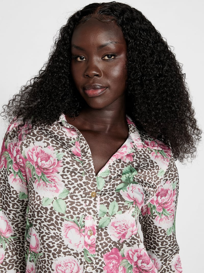 Vianca Printed Satin Shirt