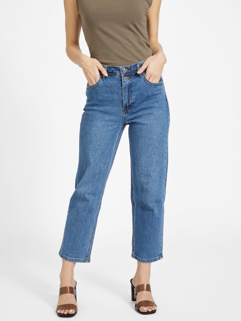 Guess cropped jeans discount