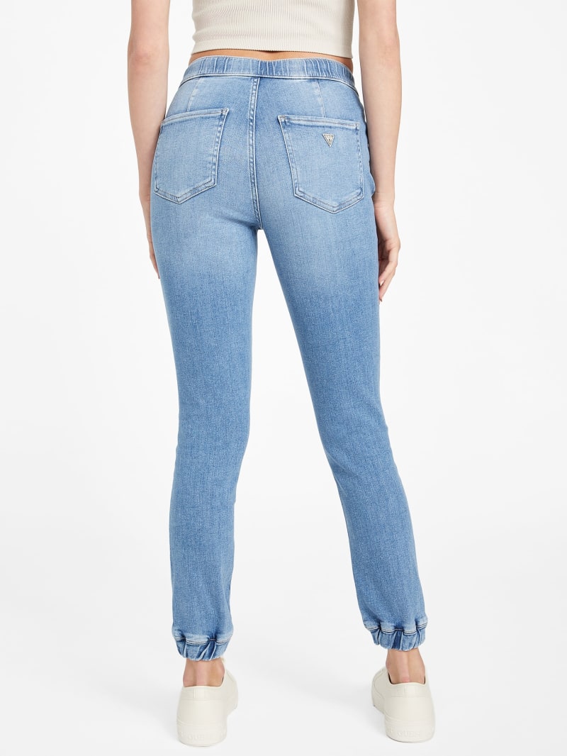 Eco Mary Destroyed Denim Joggers | GUESS Factory