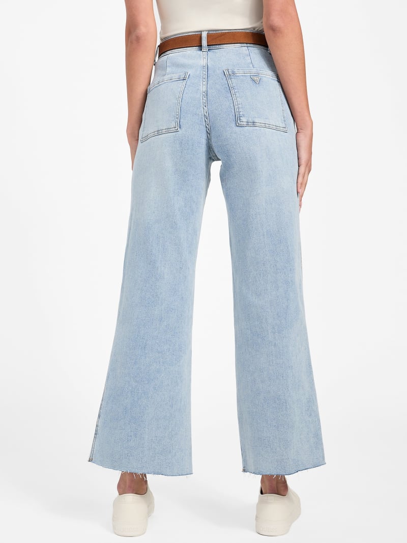 Sandie Wide Leg Denim Pants | GUESS Factory