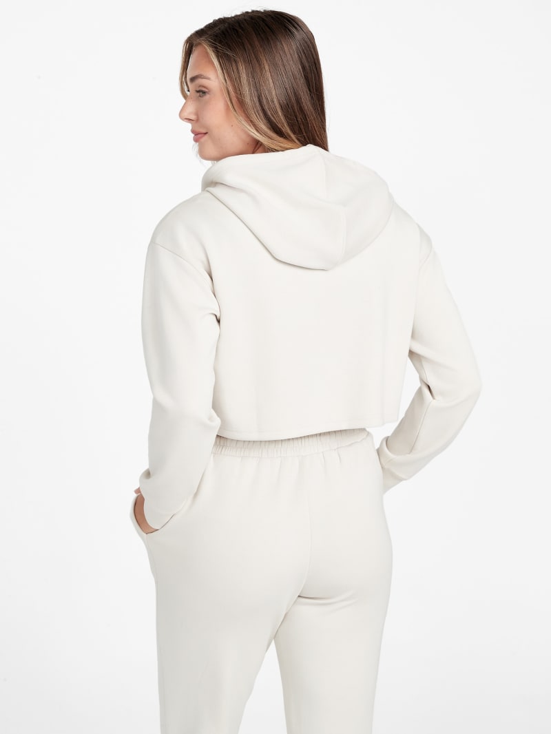 Carly Logo Crop Hoodie | GUESS Factory