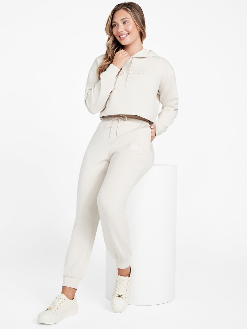Carly Logo Crop Hoodie | GUESS Factory