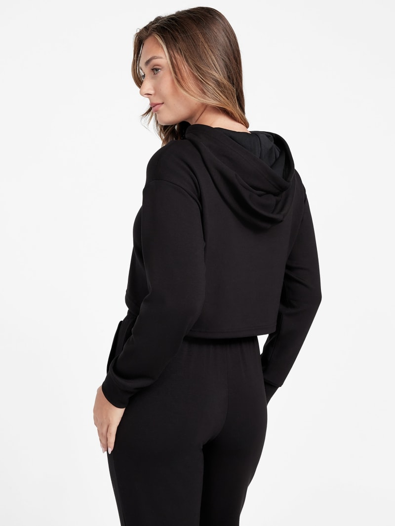 Carly Logo Crop Hoodie | GUESS Factory