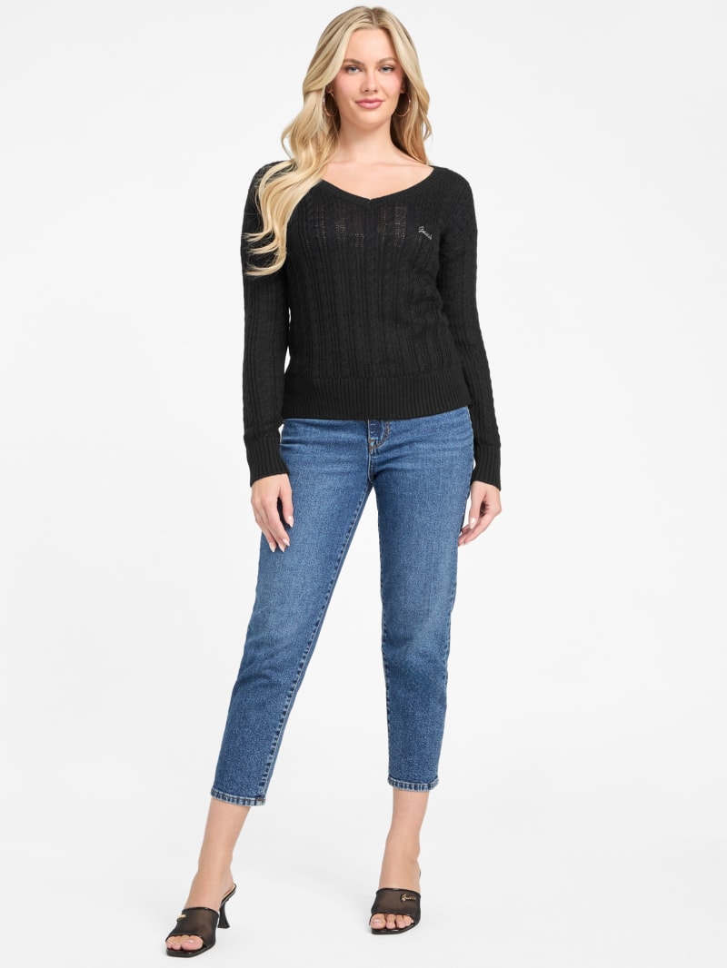 Tracee V-Neck Sweater | GUESS Factory Ca