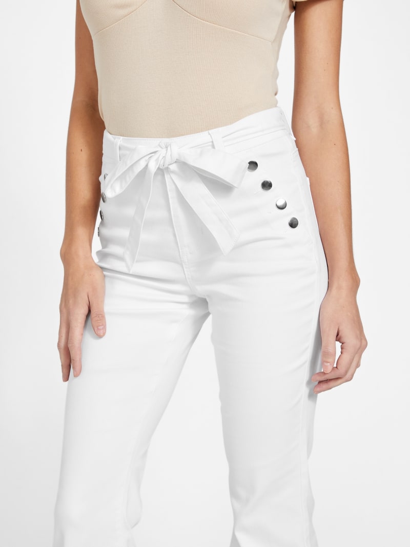 Bella Belted Sailor Flare Jeans | GUESS Factory Ca