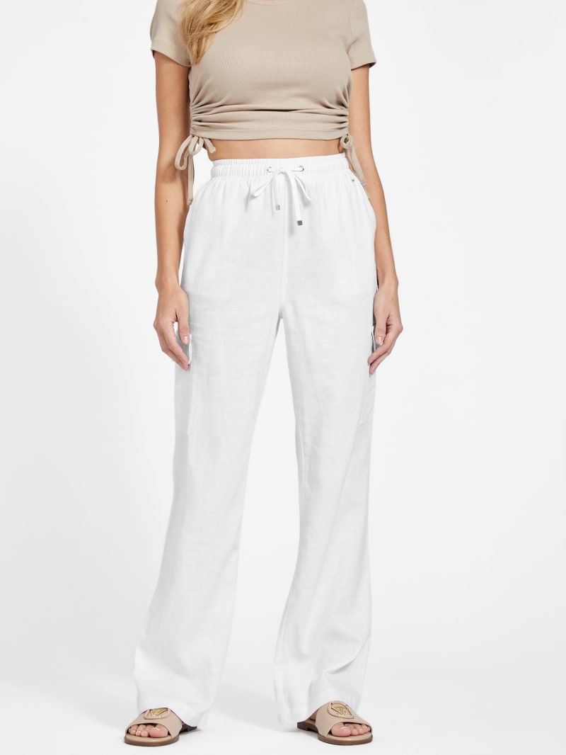 Charlotte Linen Pants | GUESS Factory