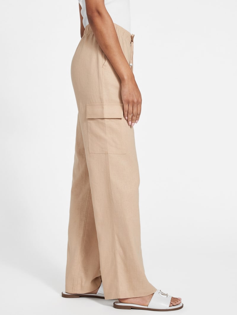 パンツ WIRROW linen cargo pants beige パンツ WIRROW linen cargo pants beige WIRROW -Linen Cargo