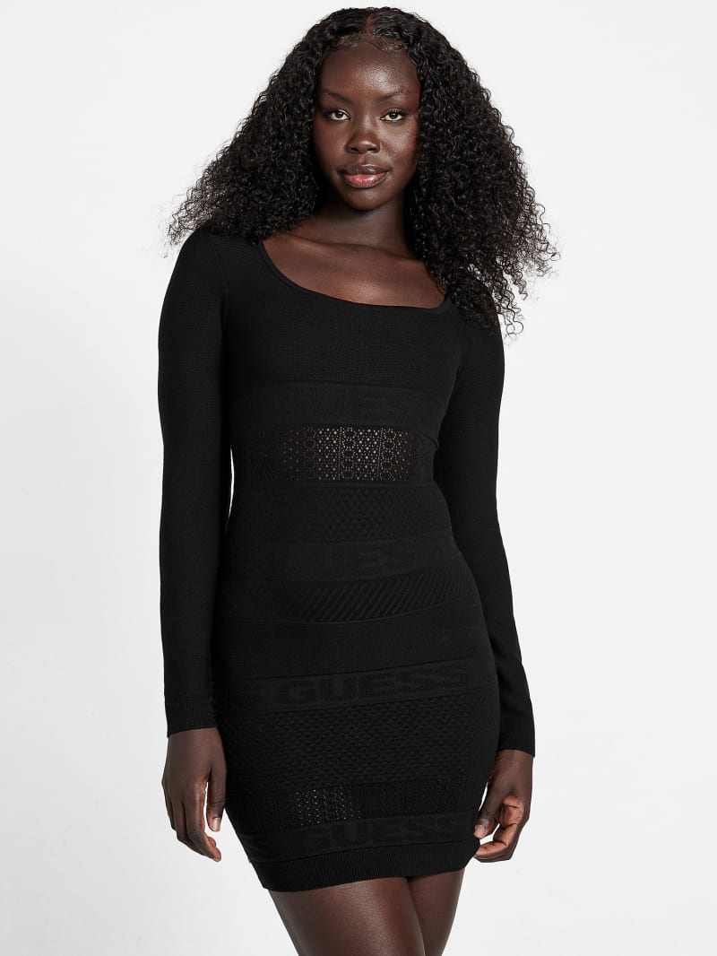 Janie Jacquard Dress | GUESS Factory