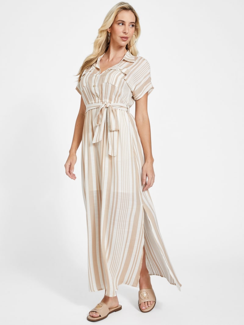 Geo Stripe Maxi Dress