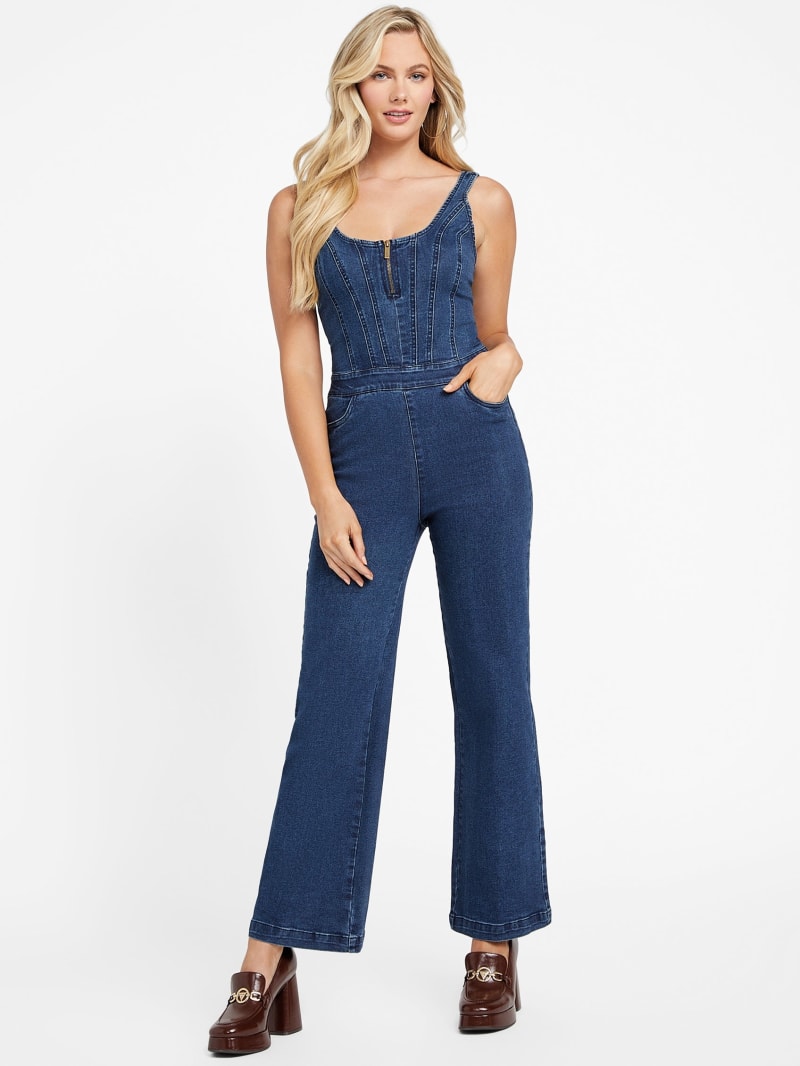 Cuddl Duds, Pants & Jumpsuits, Cuddl Duds Womens Jumpsuit Petite  Jumpsuits Pl Wide Leg Flexwear Blue A587648