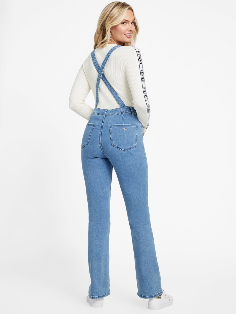 Guess black and white overalls sales
