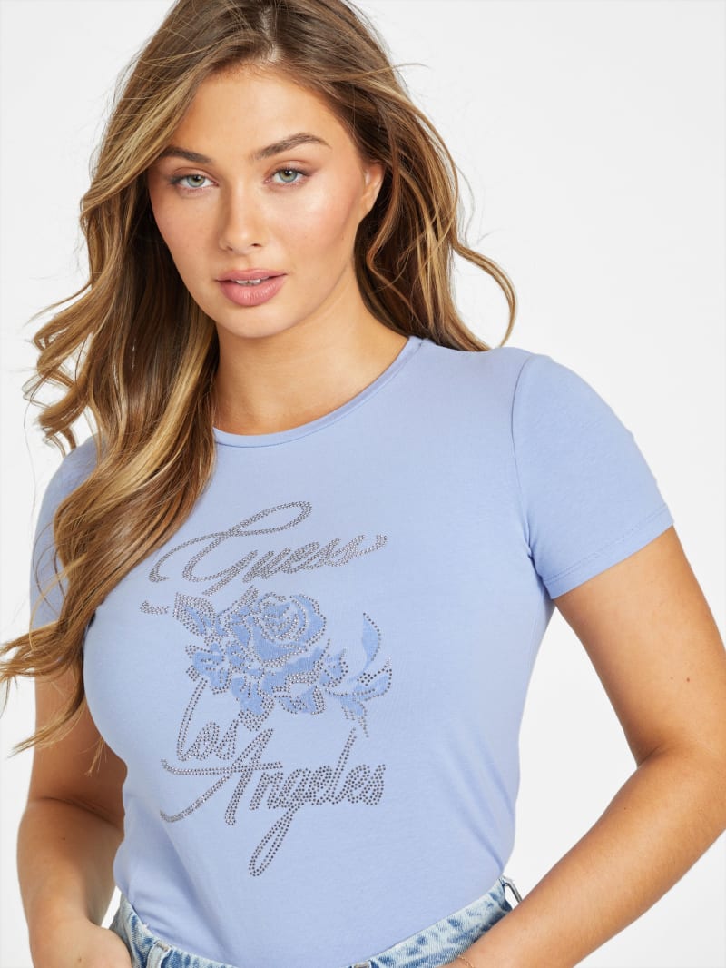Iris Rhinestone Tee GUESS Factory