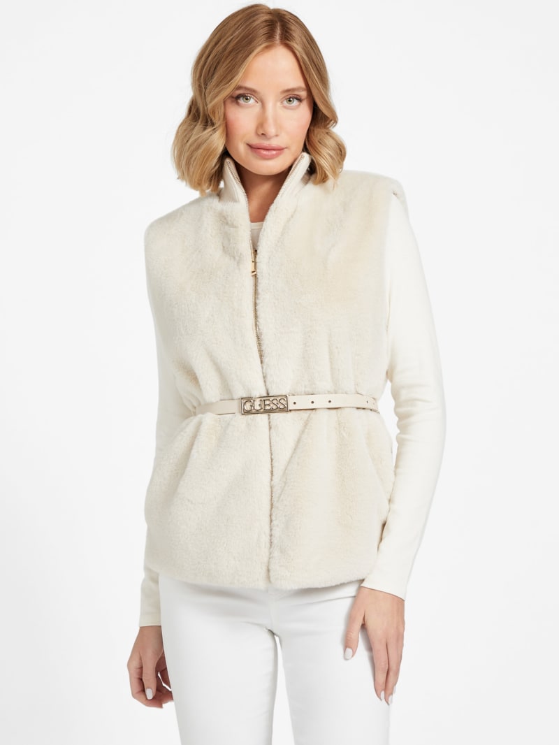 Reversible faux fur vest deals