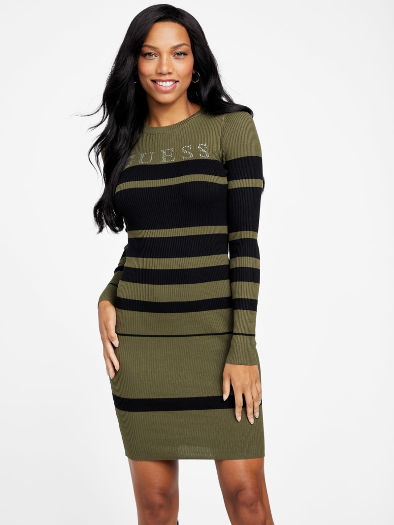 Luna Sweater Striped Dress