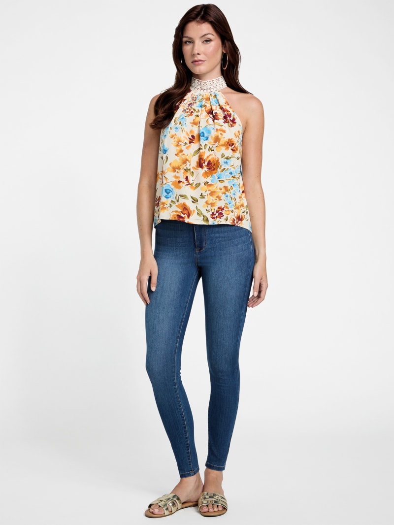 Kristy Printed Halter Top