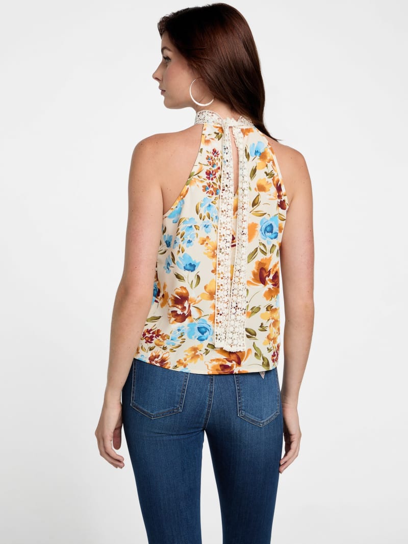 Kristy Printed Halter Top