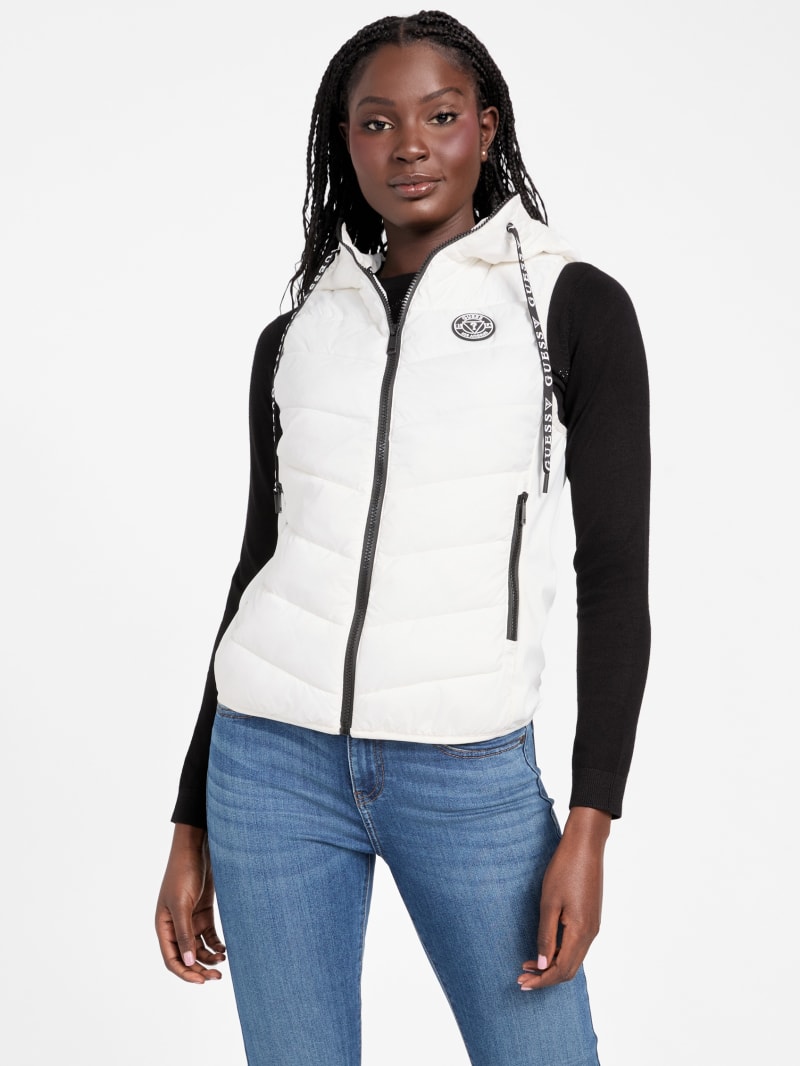 Hooded vest jacket womens sales