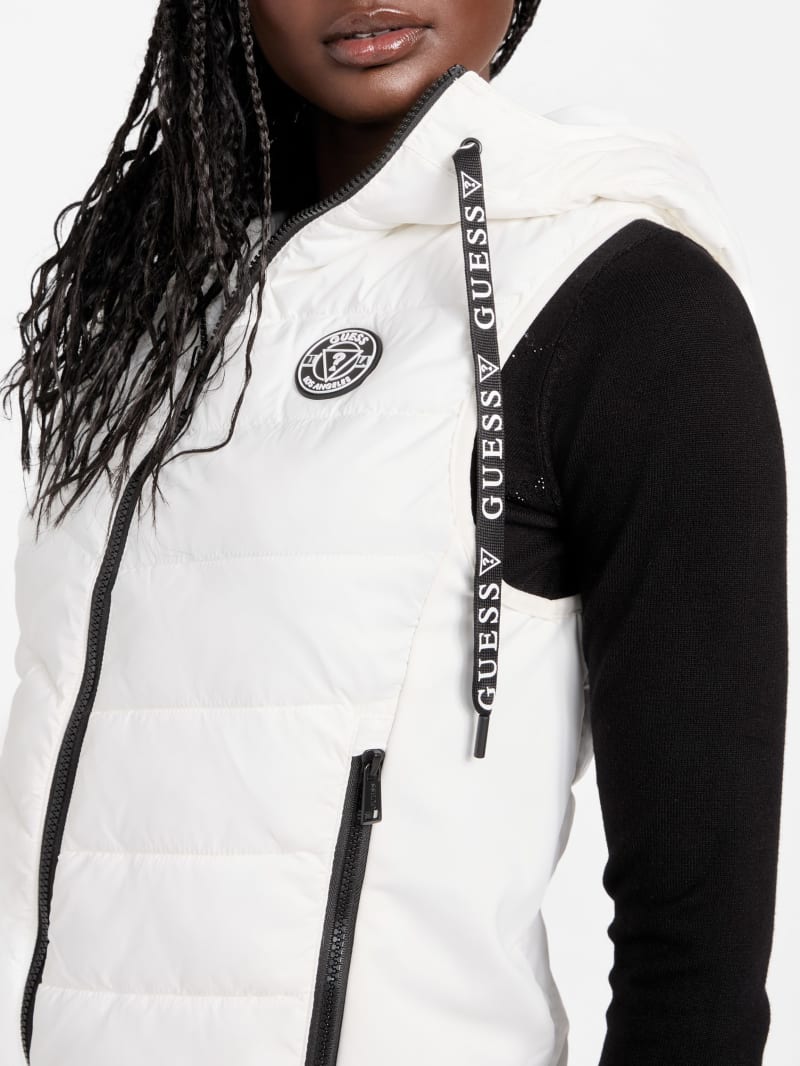 Hallie Hooded Vest | GUESS Factory