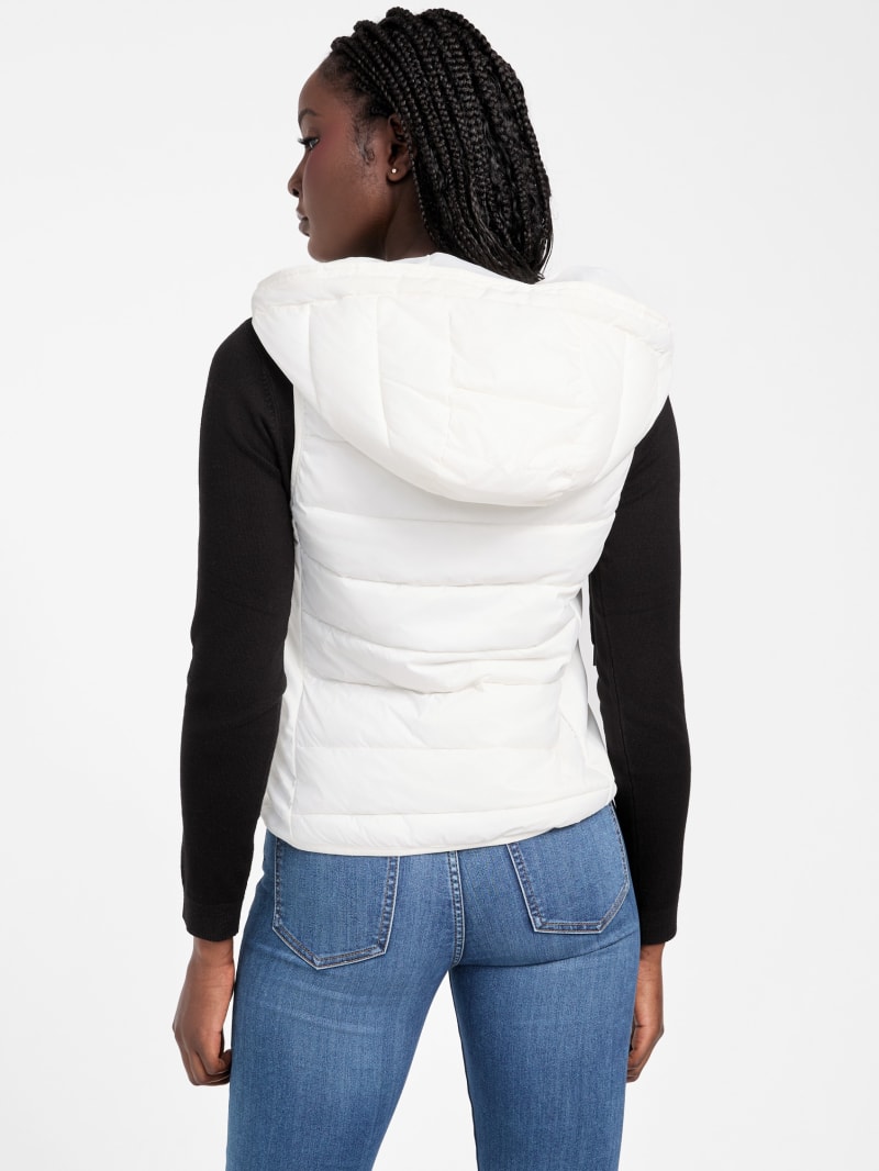 Hallie Hooded Vest | GUESS Factory
