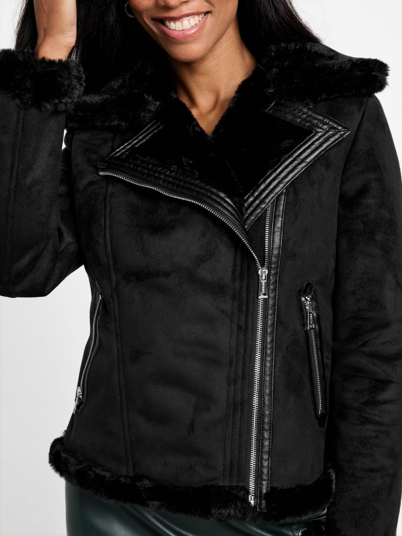 Guess shearling clearance