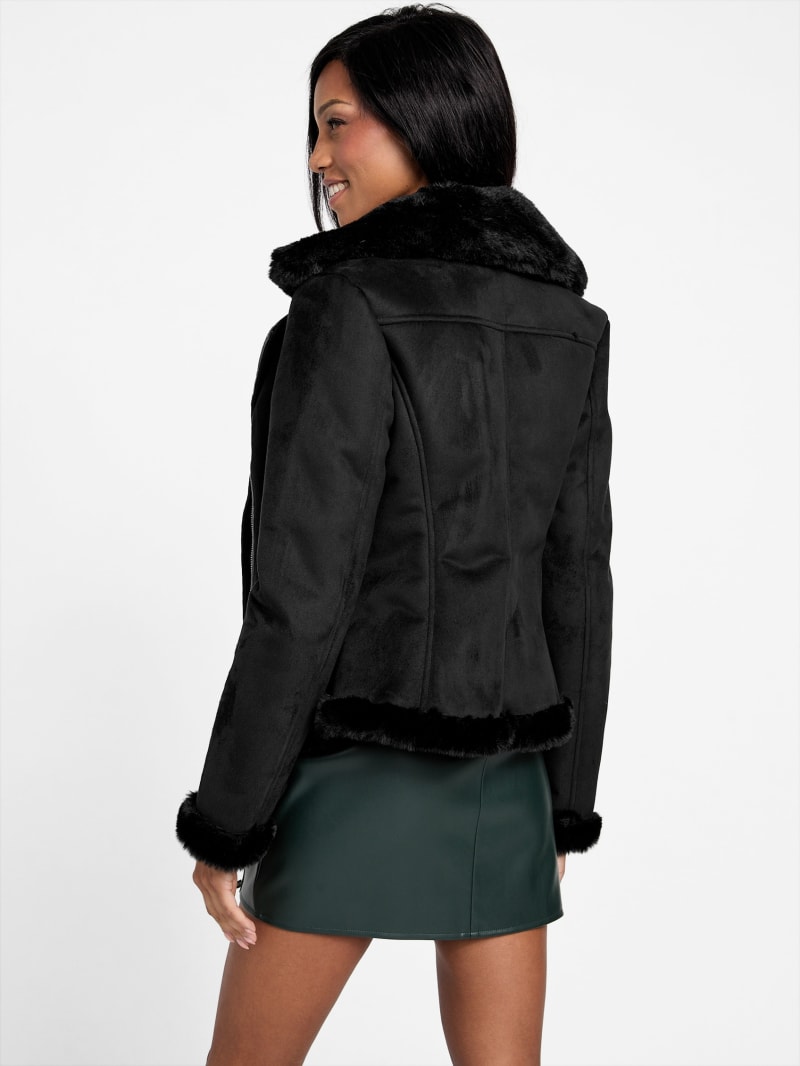 Marvine Shearling Jacket | GUESS Factory