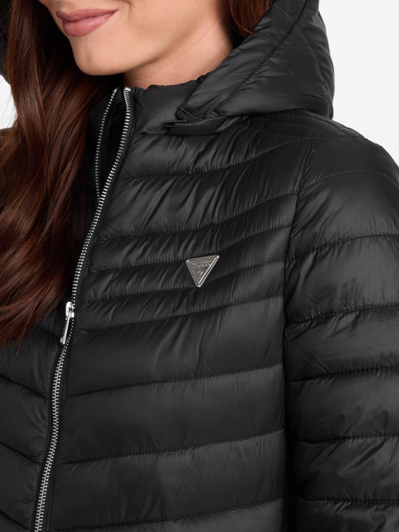Lacy Puffer Coat | GUESS Factory