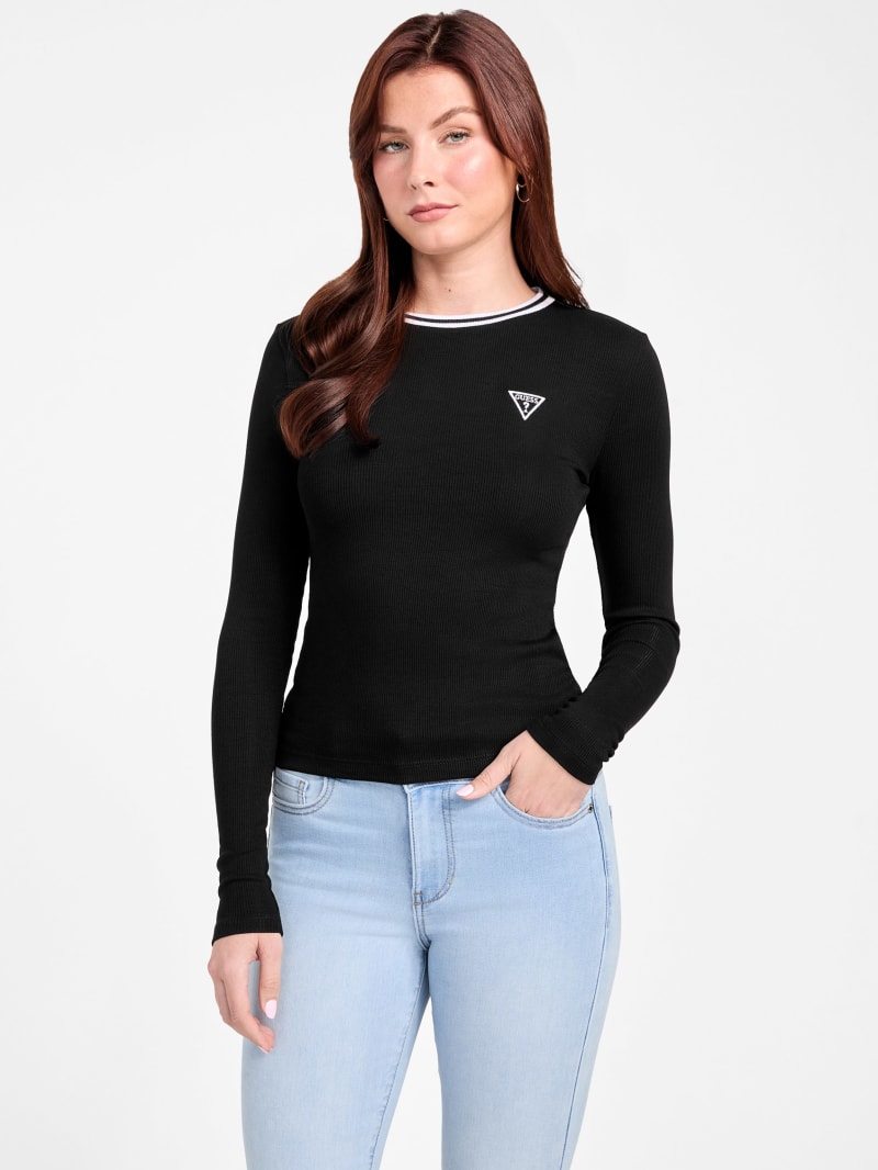 Teddy Crewneck Top | GUESS Factory