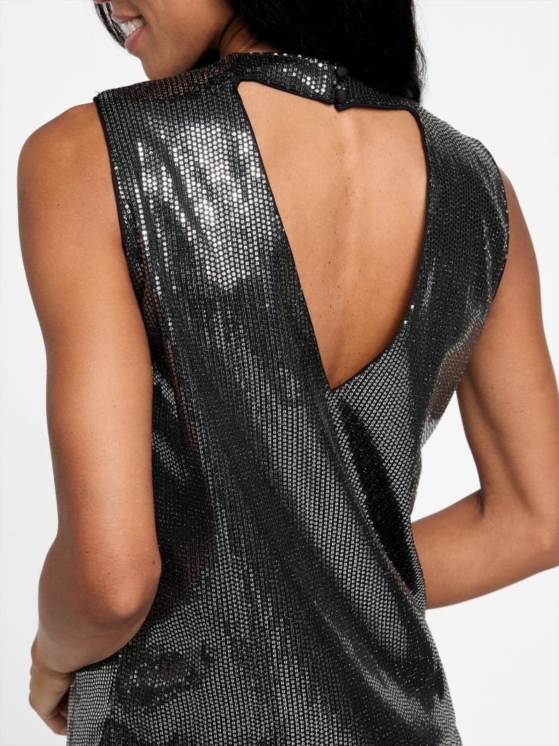 Gray sequin top clearance