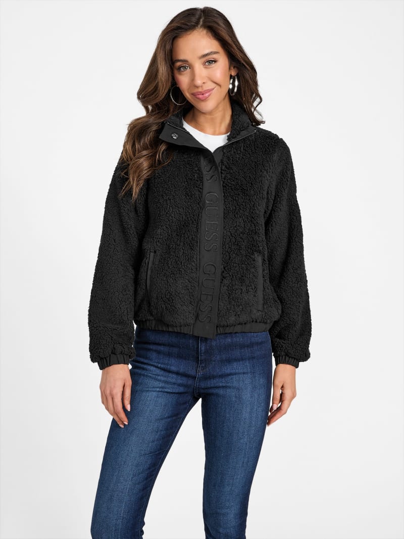 Faith Sherpa Full Zip Jacket GUESS Factory