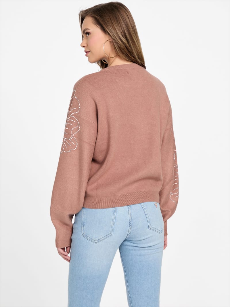 Juliana Embellished Floral Sweater
