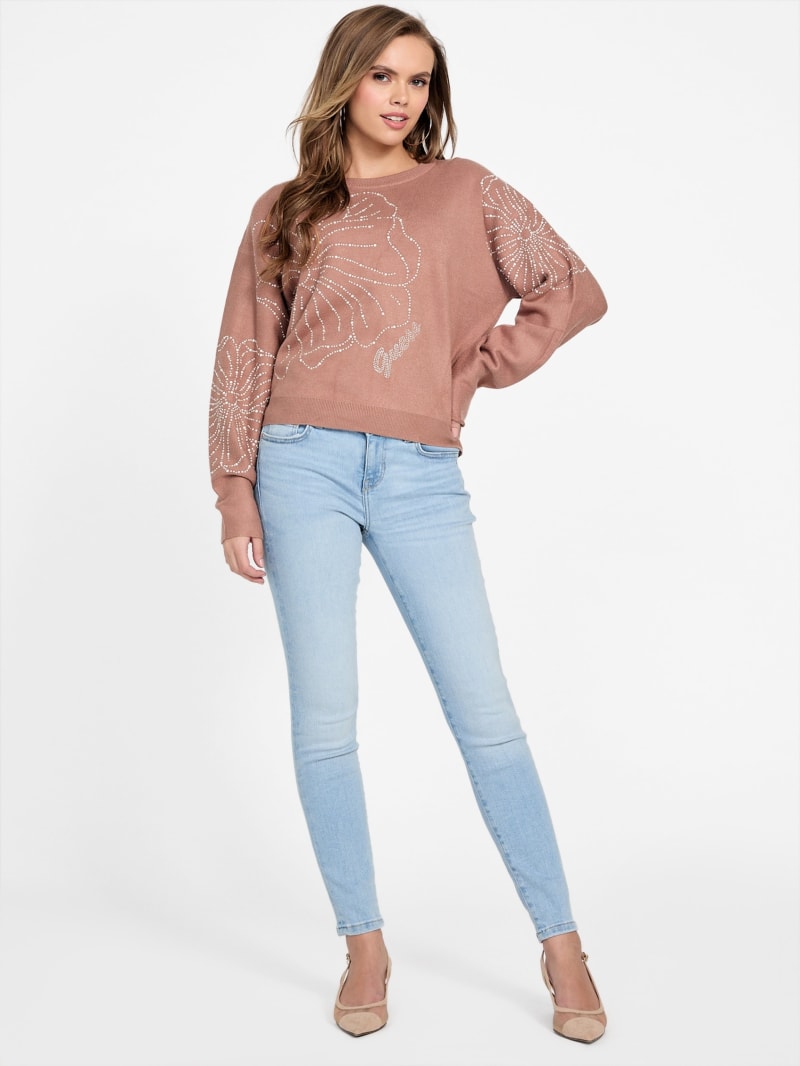 Juliana Embellished Floral Sweater