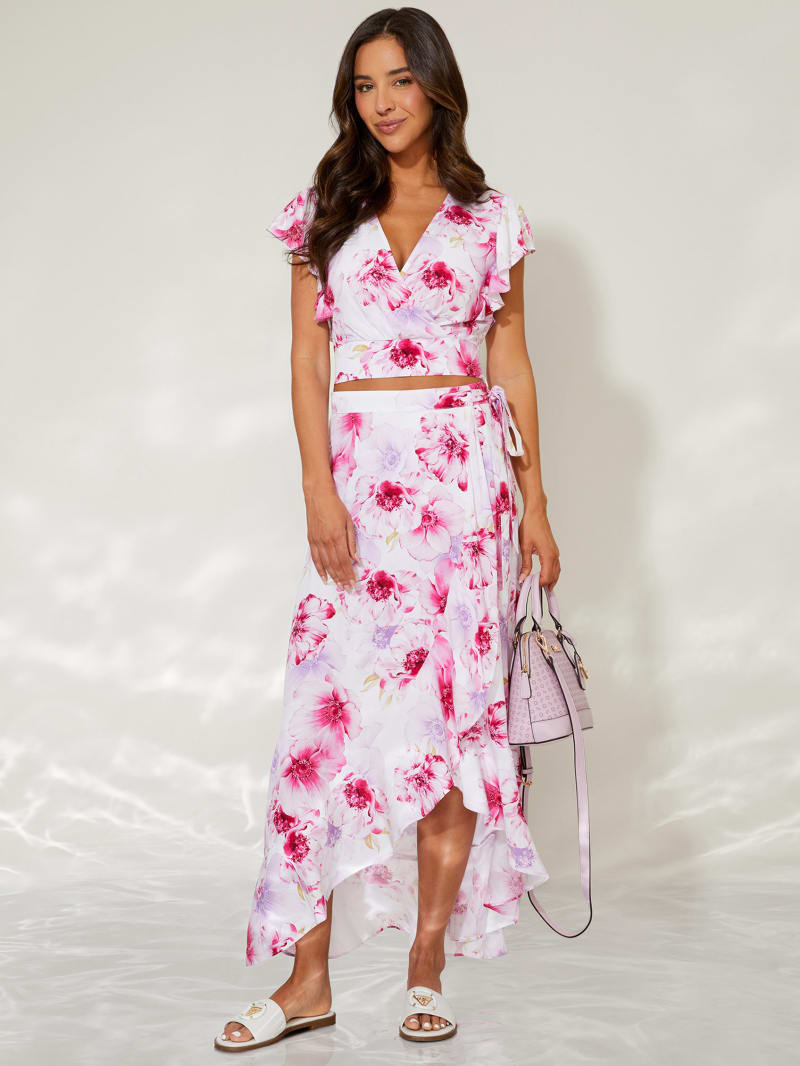 Guess white maxi skirt online