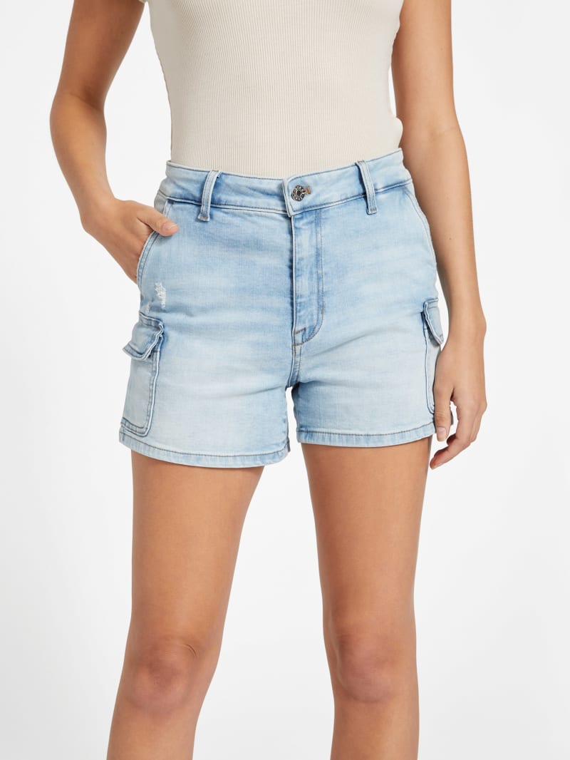 High rise distressed shorts clearance