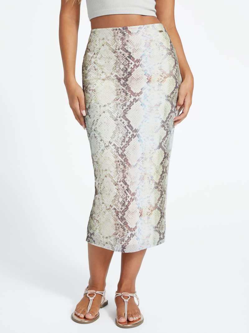 Guess snake print skirt shop