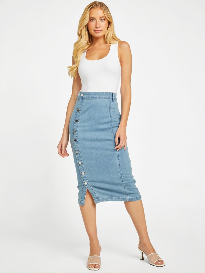 Eco Trish Midi Denim Skirt