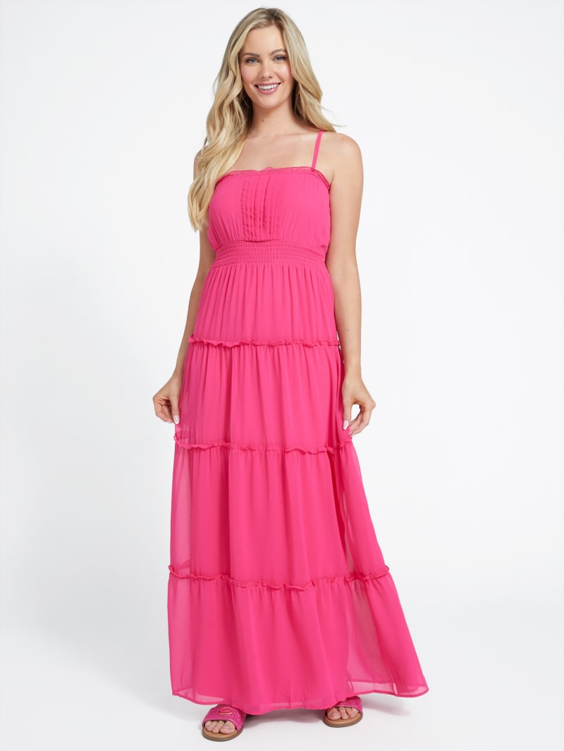 独特の上品 Dress Maxi Tiered Zariah | Factory GUESS タイムセール