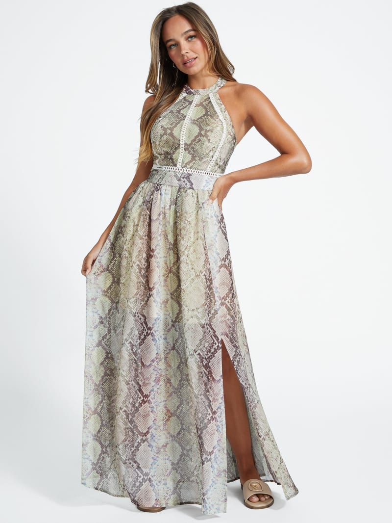 Robe longue imprimee Vira GUESS Factory Ca