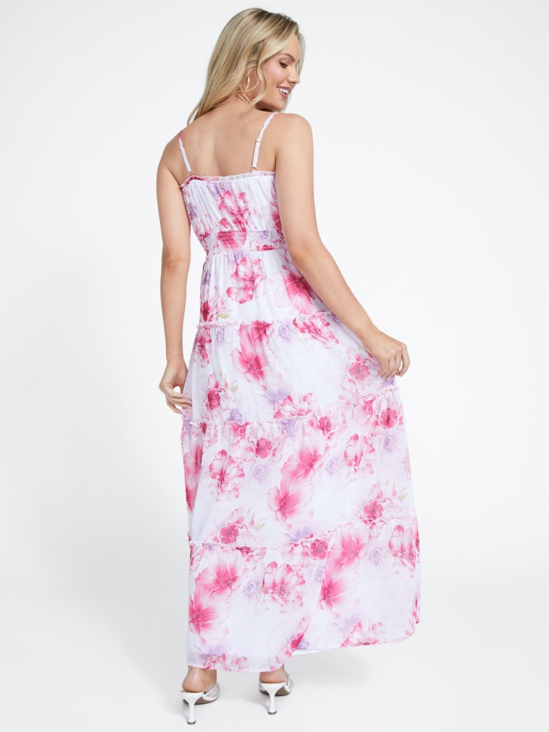 Zariah Printed Tiered Maxi Dress | GUESS Factory
